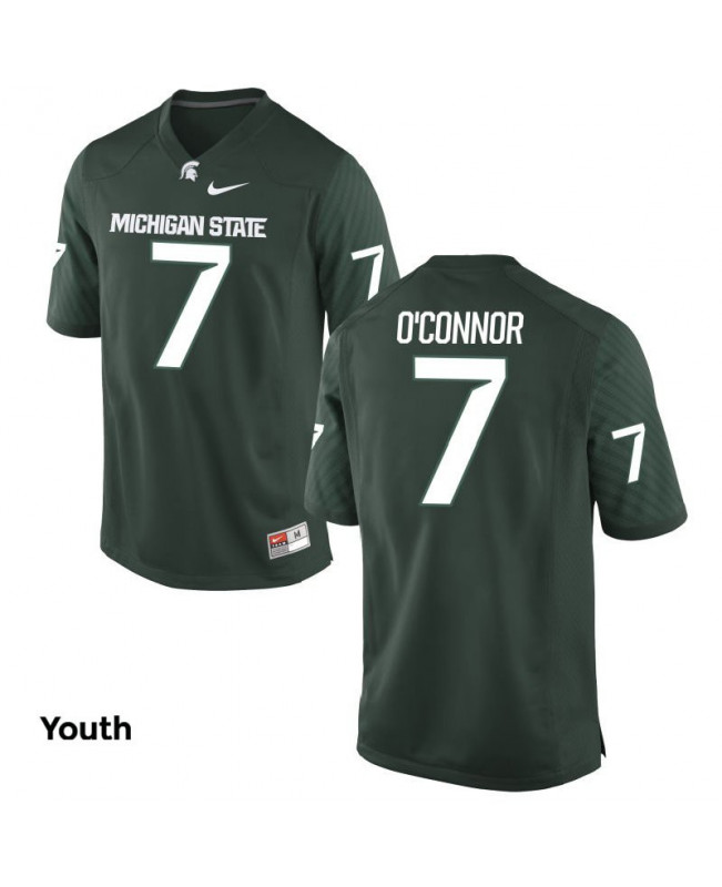 Youth Michigan State Spartans #7 Tyler O'Connor NCAA Nike Authentic Green College Stitched Football Jersey FJ41K84IW